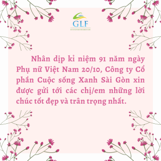 CÔNG TY CỔ PHẦN CUỘC SỐNG XANH SÀI GÒN TƯNG BỪNG CHÀO MỪNG 20/10 – NGÀY PHỤ NỮ VIỆT NAM